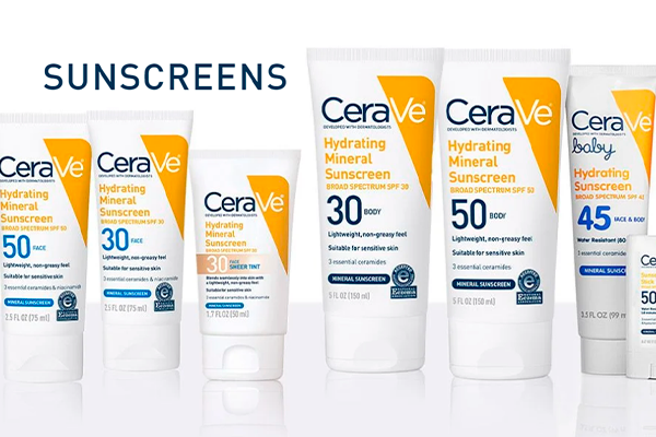 Take care of the sun with Cerave sunscreens