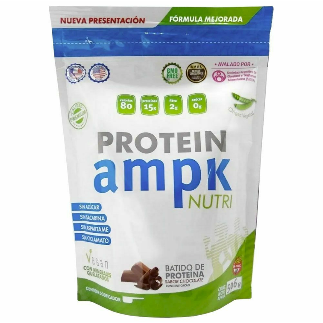 AMPK Vegan Chocolate Protein Shake: – Boost Metabolism & Muscle Growth (500gr / 17.63 oz)
