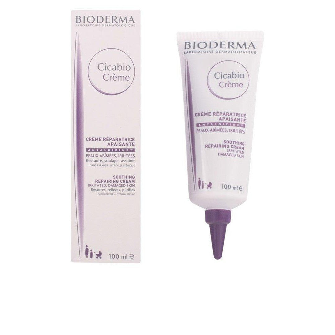 Bioderma Cicabio Repairing Soothing Cream -( 100ml/3.38fl Oz) - Light, Non-Greasy Texture & Suitable for All Ages