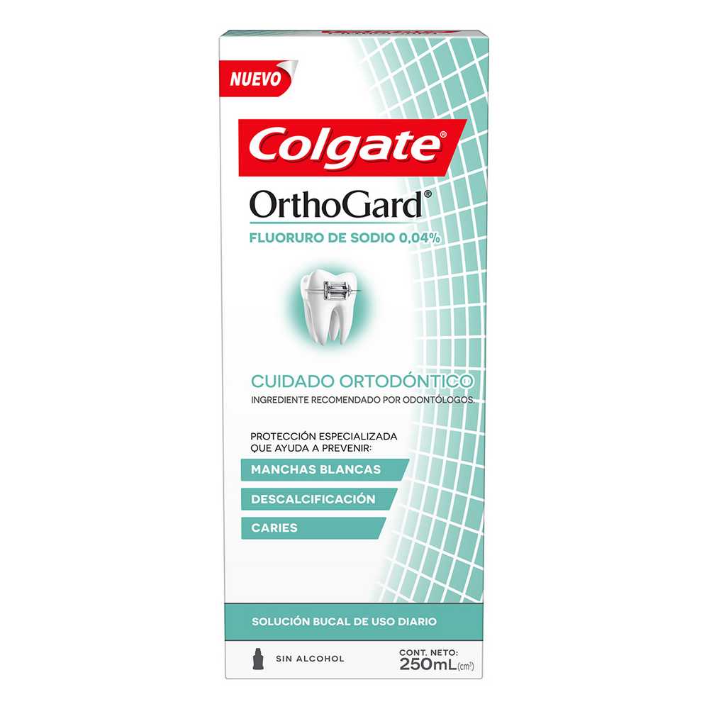 Colgate Orthogard Mouthwash (250Ml / 8.45Fl Oz) - Specialized Orthodontic Care for Healthy Teeth & Gums