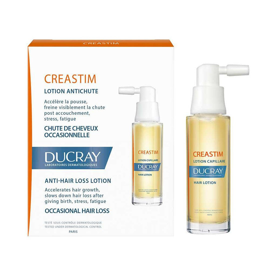 Ducray Creastim Anti Hair Loss Lotion:(30Ml/1.01Fl Oz) Reduce Hair Loss and Reactivate Growth with Vitamins B5, B6, B8