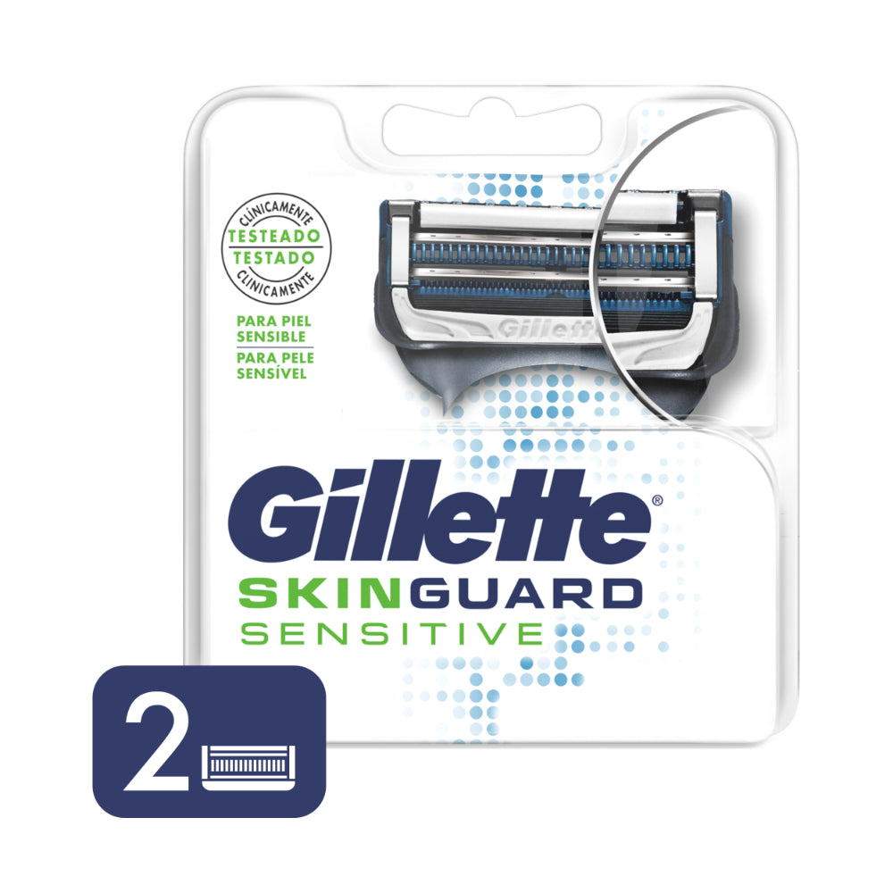Gillette SkinGuard Sensitive Shaving Cartridges (2 Units): Protection, Precision & Comfort