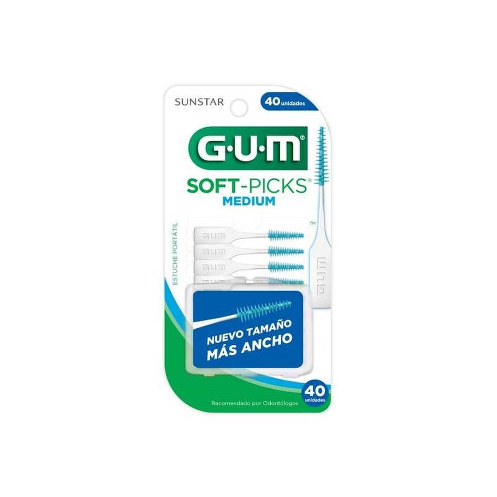 Gum Soft-Picks Medium Toothpicks (40 Units) ‚Easy to Use and Gentle on Gums for Healthy Teeth and Gums