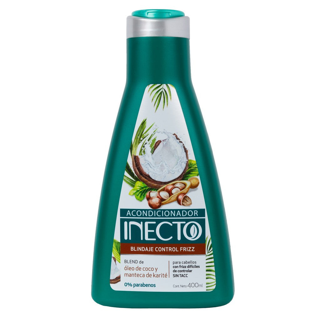 Inecto Frizz Control Shielding Conditioner (400Ml / 13.52Fl Oz) - Gently Nourish Hair for Smooth, Manageable Results
