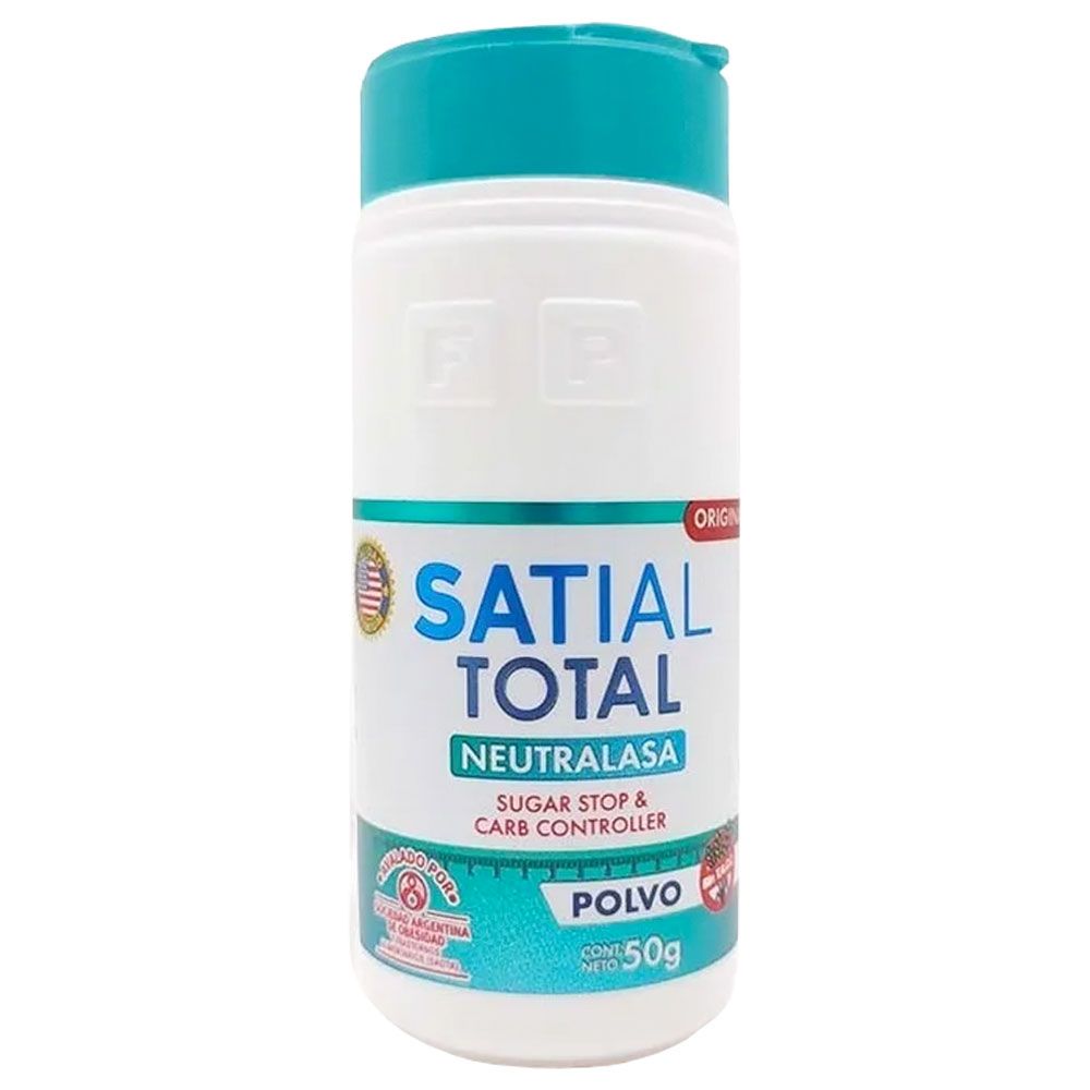 SATIAL TOTAL Powder Sugar Stop & Carb Controller With Neutralase - Natural Origin, Reduced Absorption of Sugar, Improved Metabolic Response (50 Grams)
